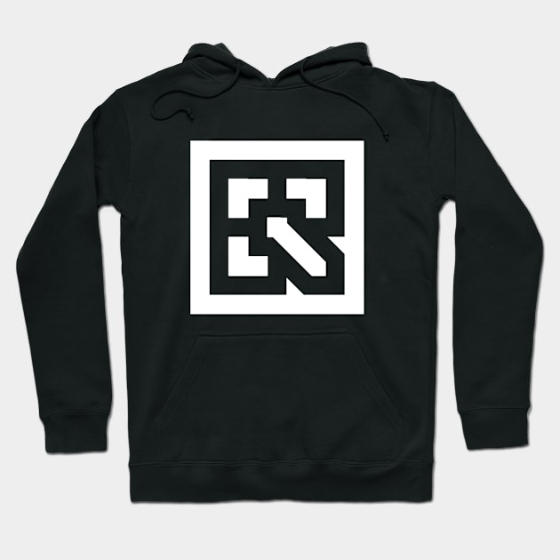 R Logo (White) Hoodie by JakeRatedX